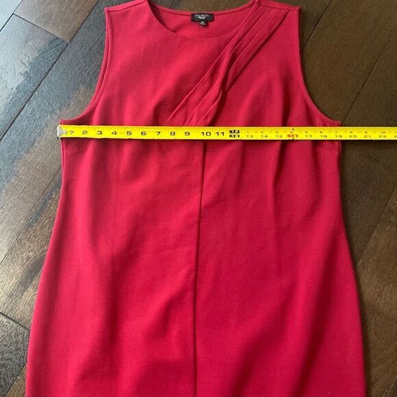 Talbots petites sleeveless dress womens 16 petite red stretchy office career chu - Picture 8 of 8